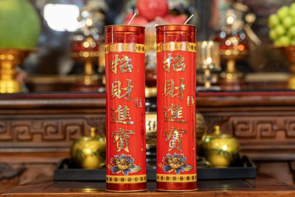 Nến đèn cầy bơ ống đỏ (7 ngày)