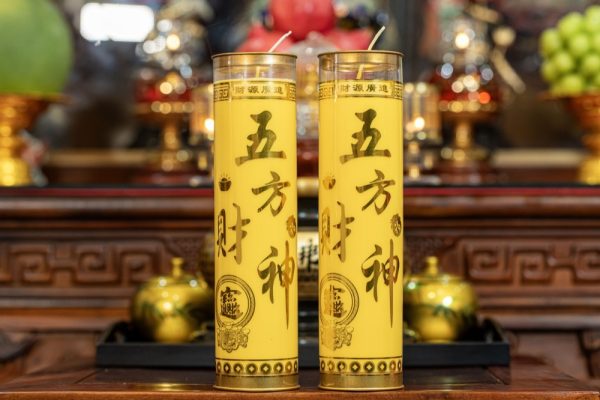 Nến đèn cầy bơ ống vàng (7 ngày)