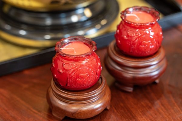 Nến Túi Tiền Thủy Tinh Đỏ (1 Ngày)