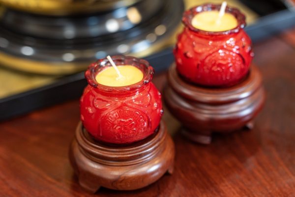 Nến Túi Tiền Thủy Tinh Vàng (1 Ngày)