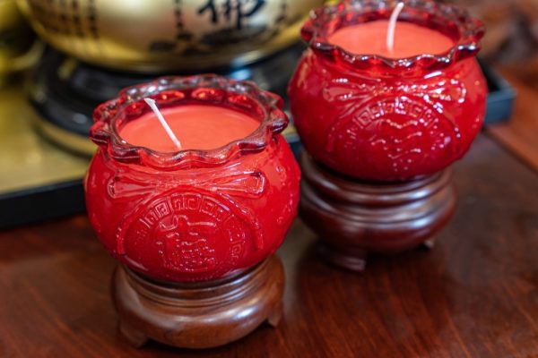 Nến Túi Tiền Thủy Tinh Đỏ (3 Ngày)